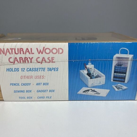 Vtg WestAmerica Woodworks Cassette STORAGE UNIT Jack London Square BRAND NEW! - Picture 4 of 7